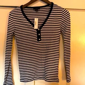 J. Crew Striped Henley